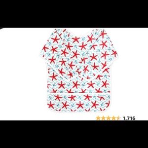 Long sleeve bib with Velcro back